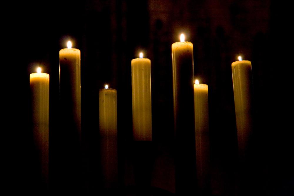 Candles at All Hallows&amp;amp;#39; Eve