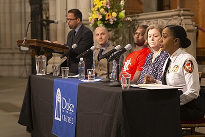 Durham Police Chief CJ Davis speaks Durham Police Chief CJ Davis speaks