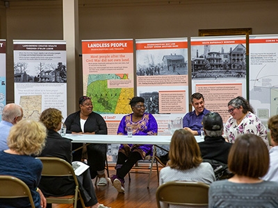 Panel Discussion at the Uneven Ground Exhibition at First Presbyterian Church