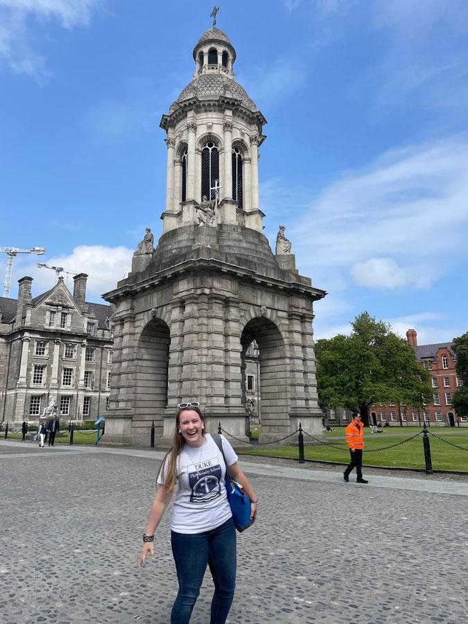 Beth Johnson at Trinity College, Dublin