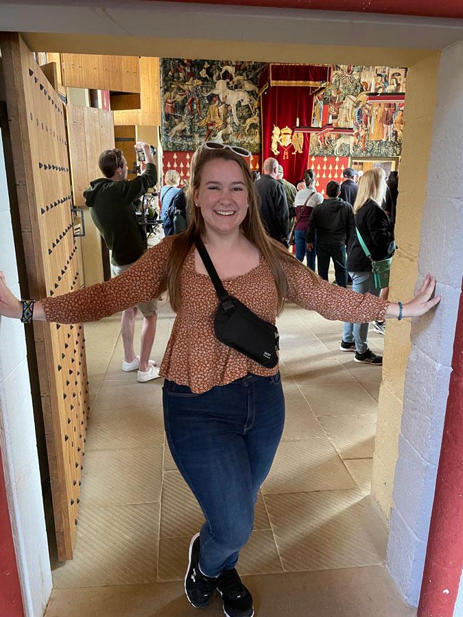 Beth Johnson at Stirling Castle in Stirling, Scotland